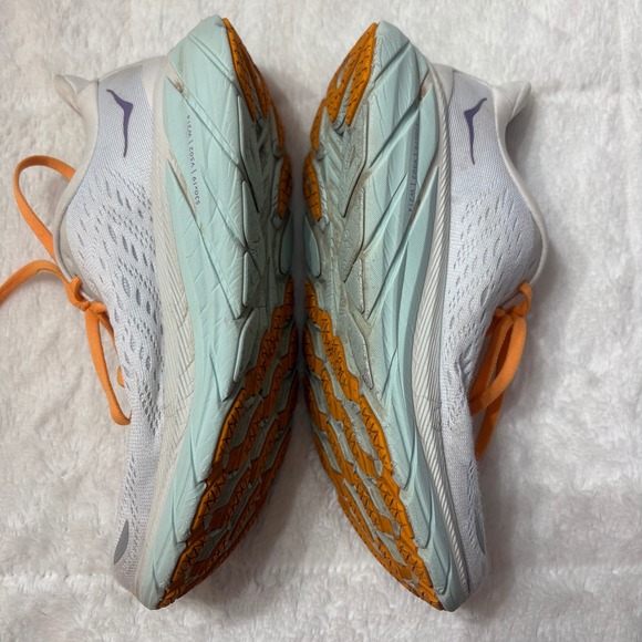 Hoka One Clifton 8 Womens 6.5 Running Shoes Baby Blue White BDBW 1119394 - Picture 5 of 8